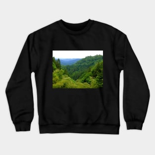 Japan Mountain Forest Ryokan View Crewneck Sweatshirt